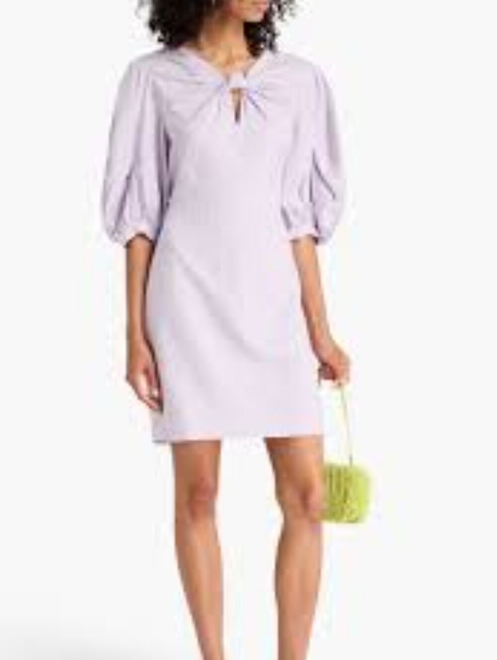 FARM Rio Lavender Knot-Front Dress